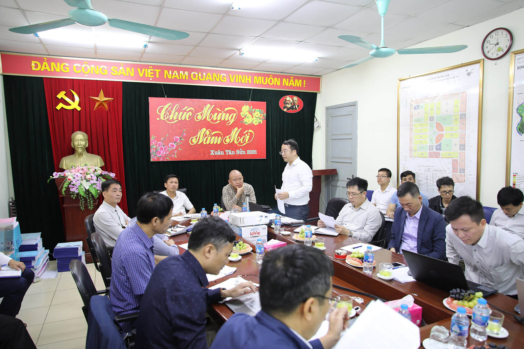 Thăm dự án Thanh Lâm - Đại Thịnh 2 và đẩy nhanh hoàn thiện HTKT và các dự án thành phần tại Khu đô thị ha tang hud me linh