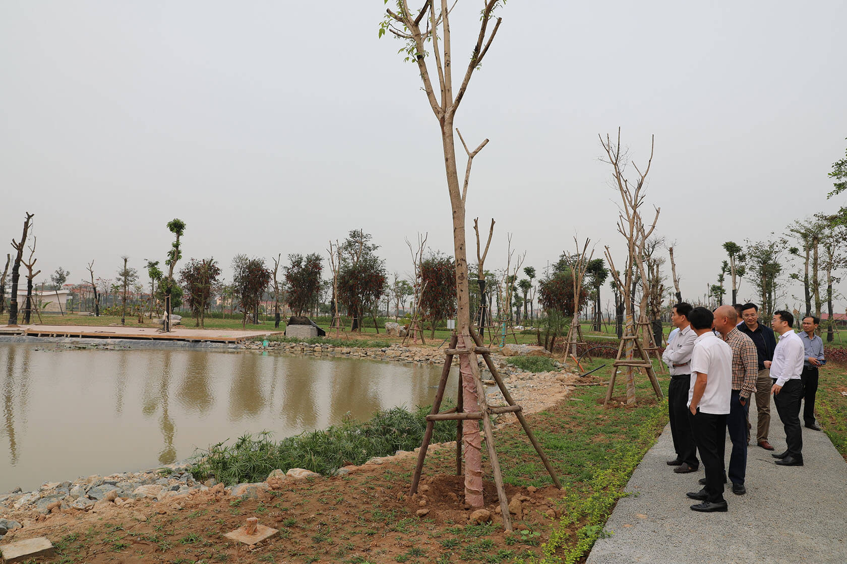 Thăm dự án Thanh Lâm - Đại Thịnh 2 và đẩy nhanh hoàn thiện HTKT và các dự án thành phần tại Khu đô thị tham ha tang du an hud me linh 2