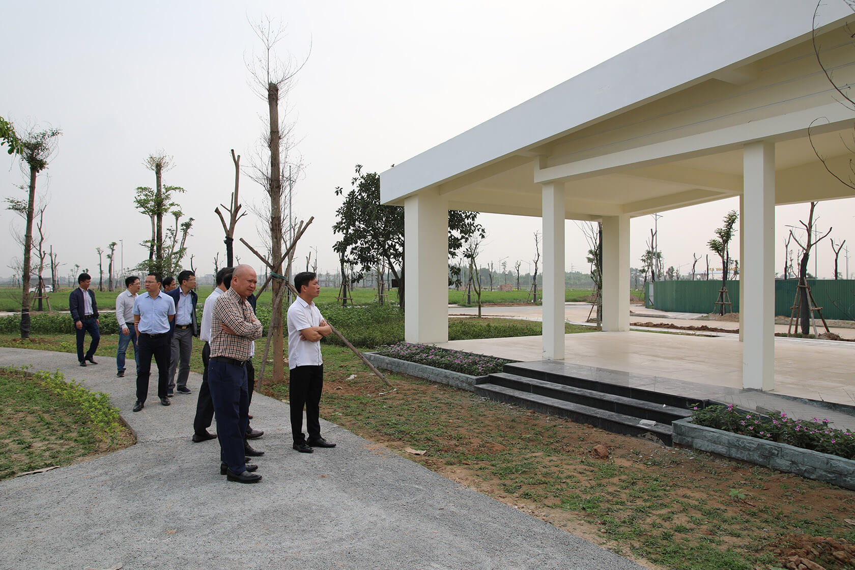 Thăm dự án Thanh Lâm - Đại Thịnh 2 và đẩy nhanh hoàn thiện HTKT và các dự án thành phần tại Khu đô thị tham ha tang du an hud me linh 3