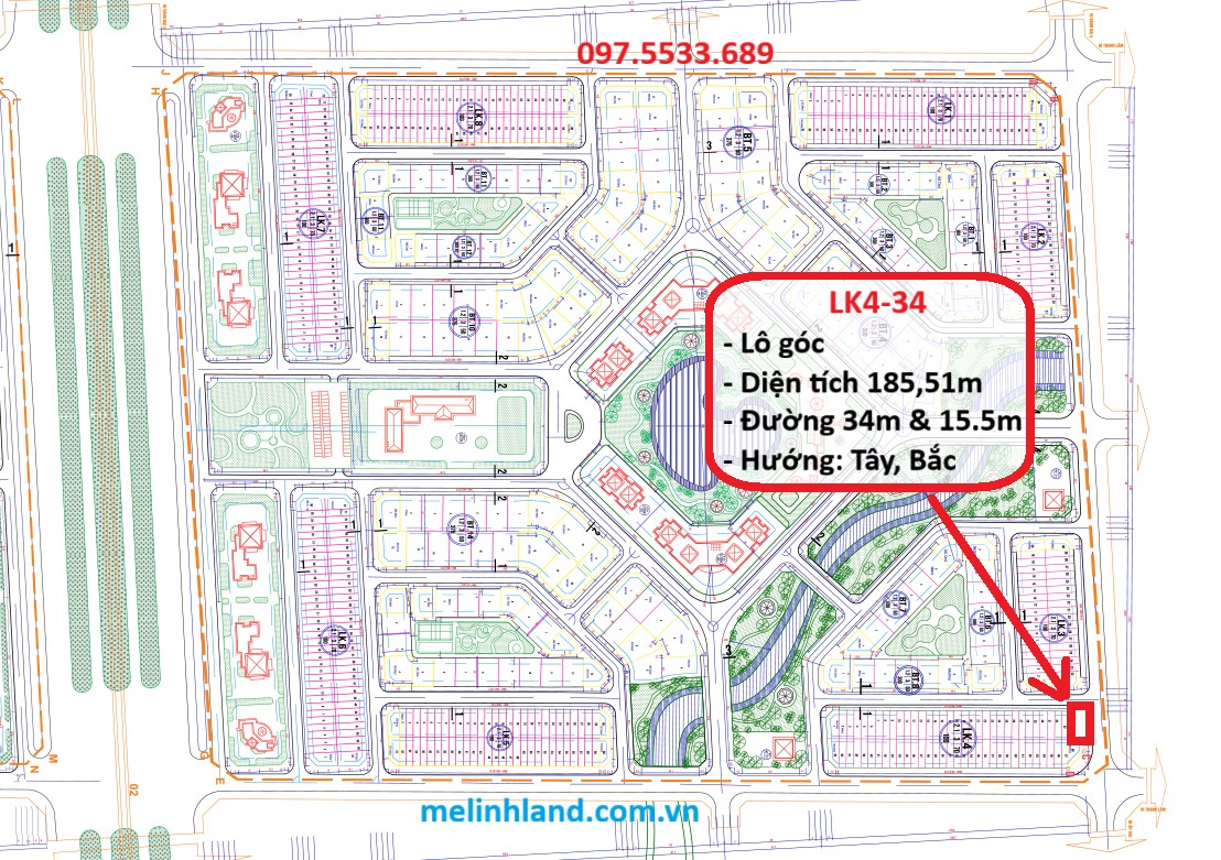 Vị trí LK4 khu B