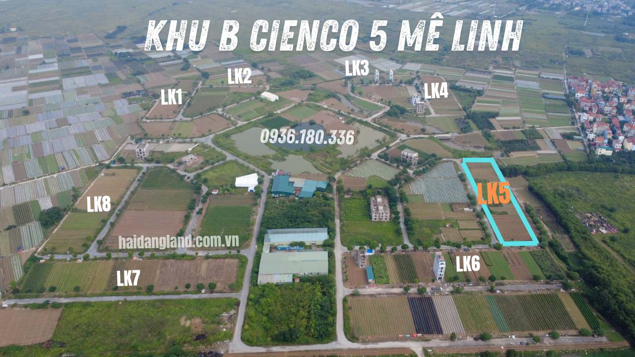 Liền kề 5 khu B Cienco 5 Mê Linh